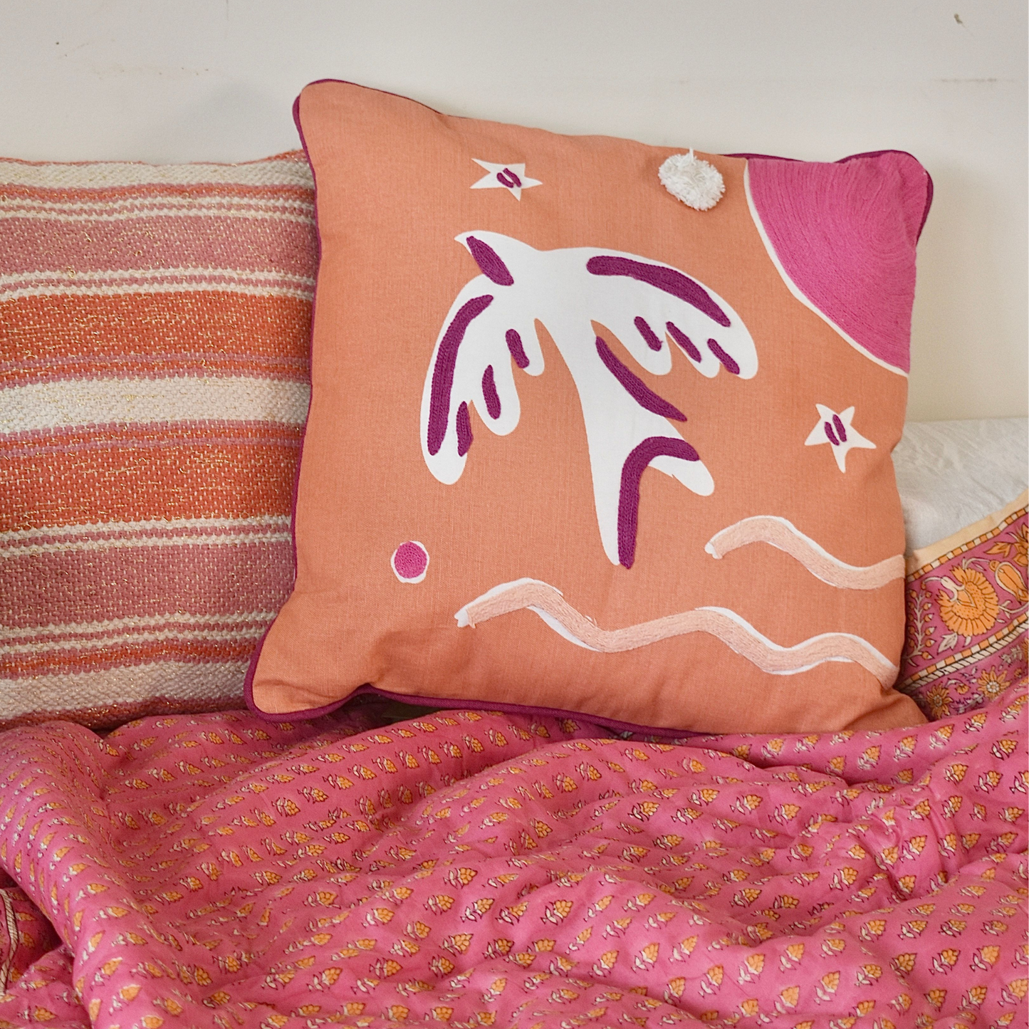 Rosie's Bird Throw Pillow