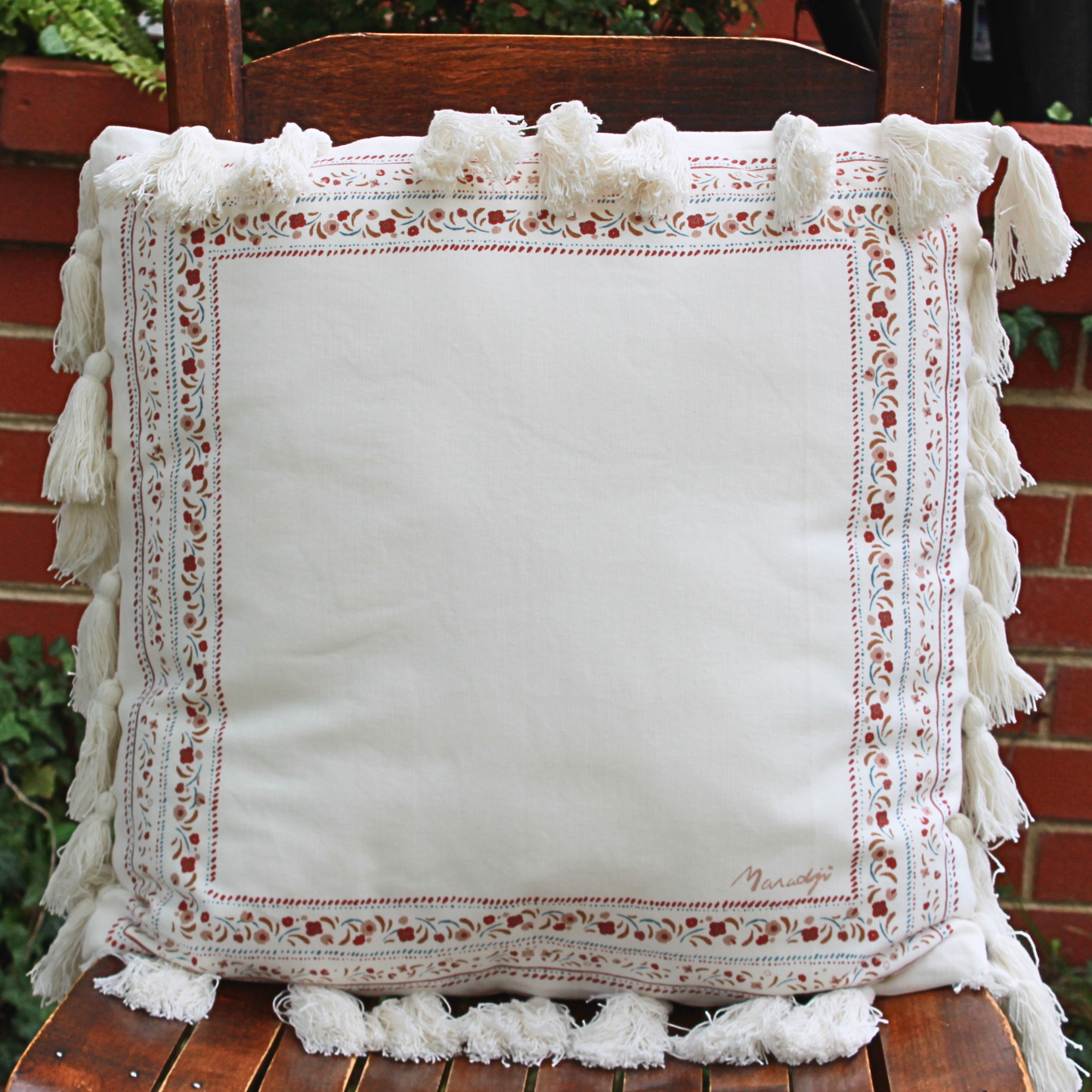 Balkan Blossom Throw Pillow