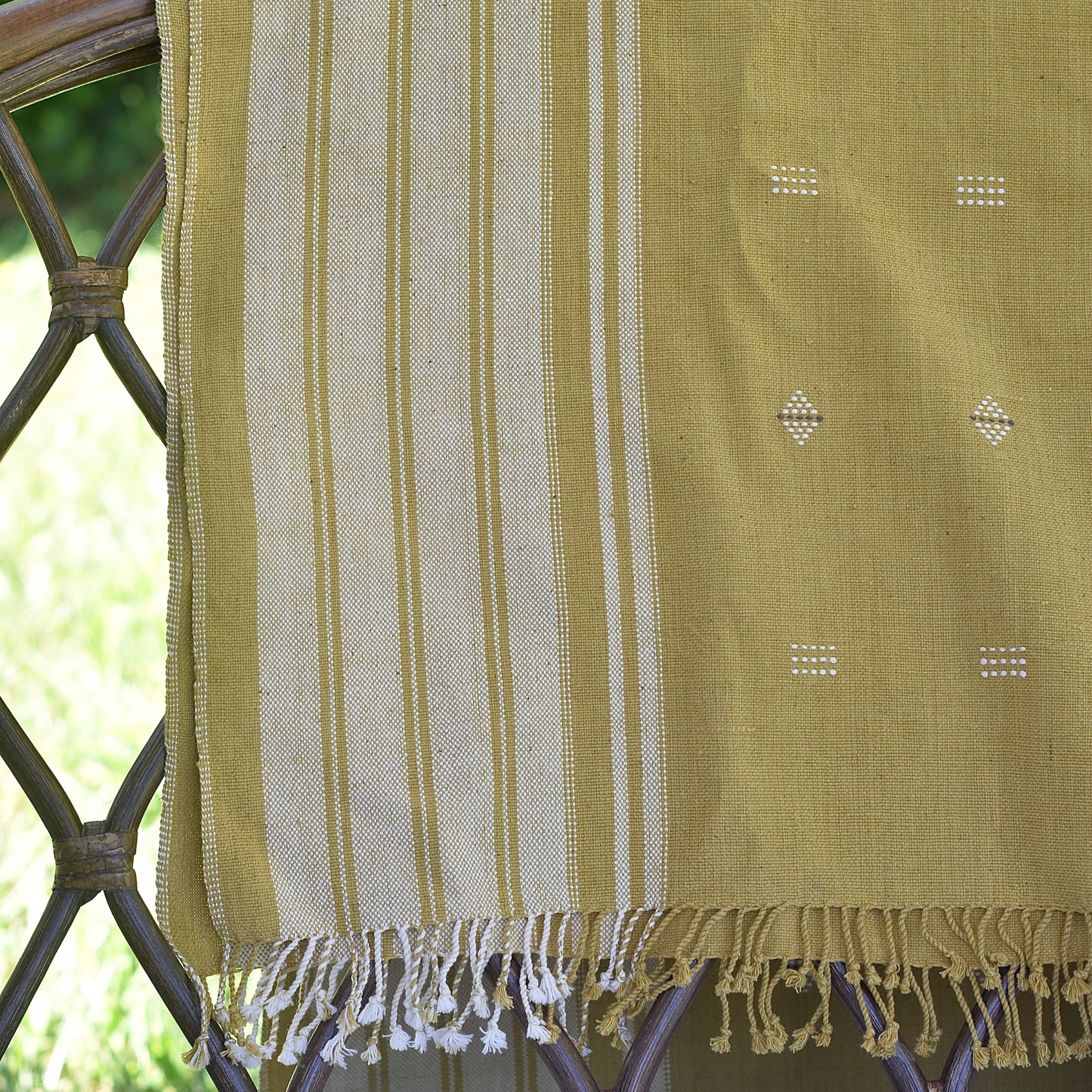 Sand Grains Organic Cotton Throw Blanket